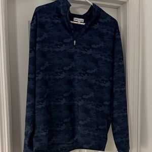 Peter Millar Midnight Camo Quarter-Zip Pullover